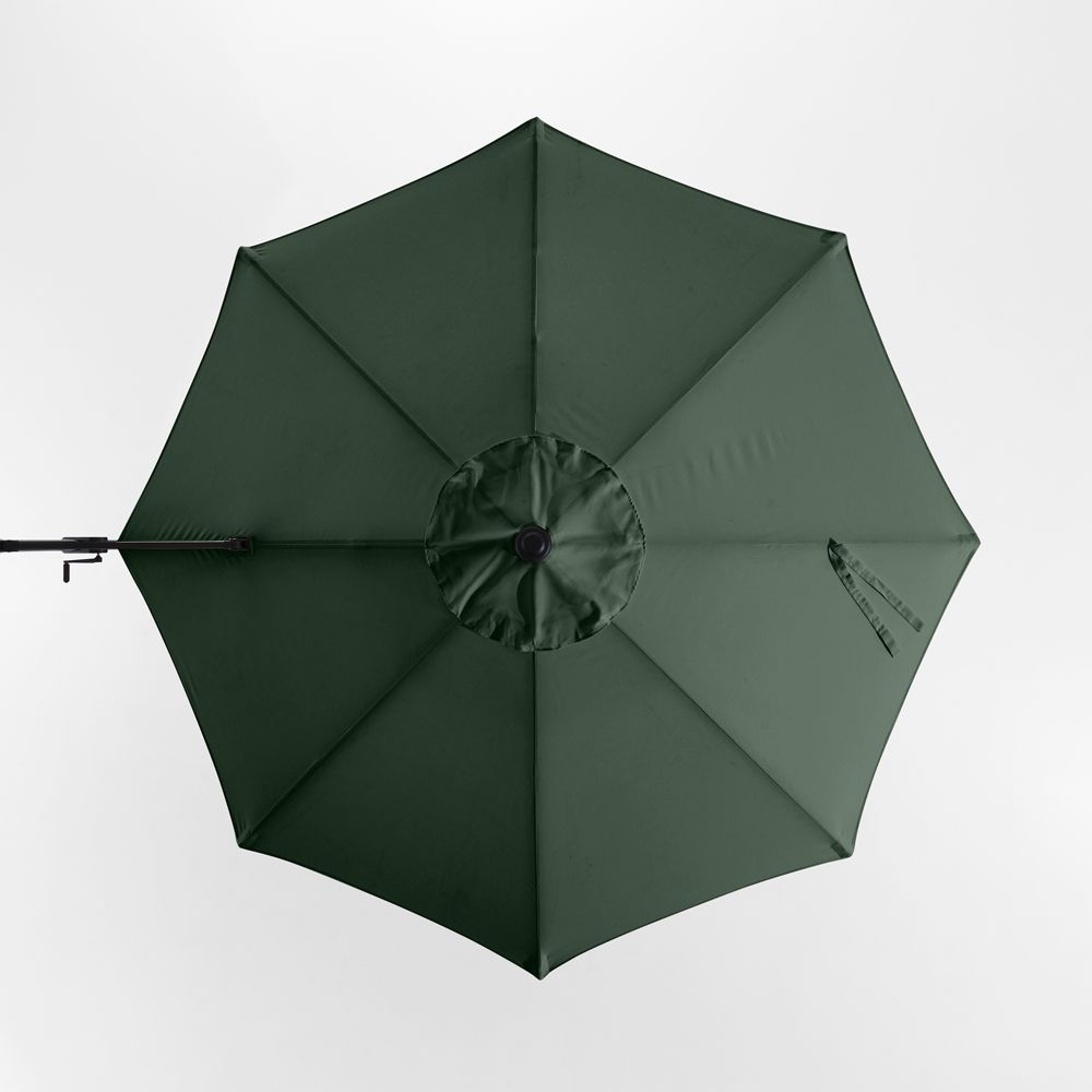 10' Round Cast Ivy Green Sunbrella Outdoor Cantilever Patio Umbrella Cover