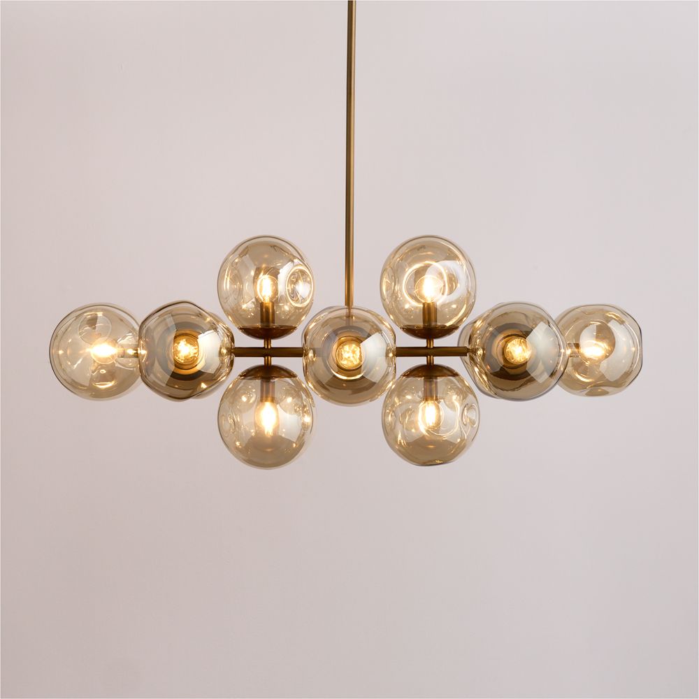 Etienne Glass Linear Chandelier Light