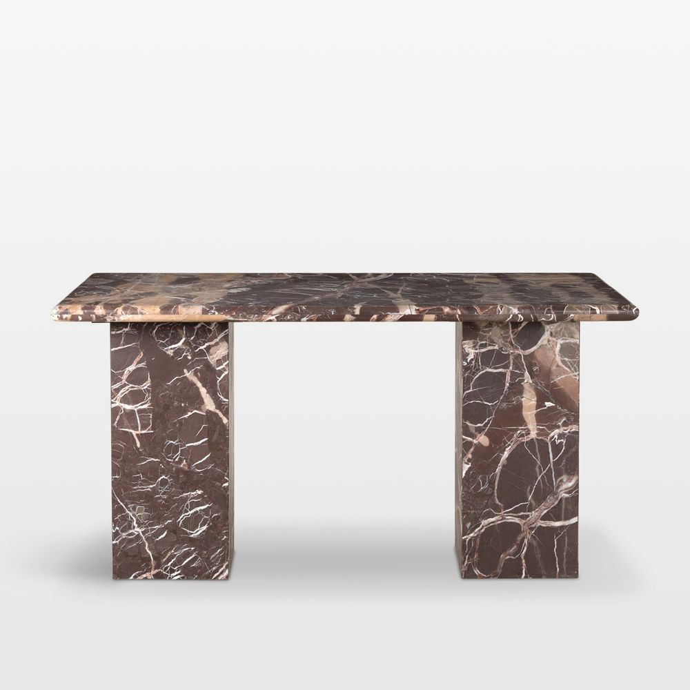 Verbana 60" Merlot Marble Console Desk