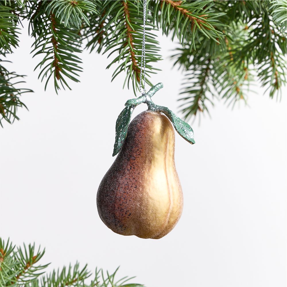 Sugared Fruit Glass Christmas Tree Ornaments