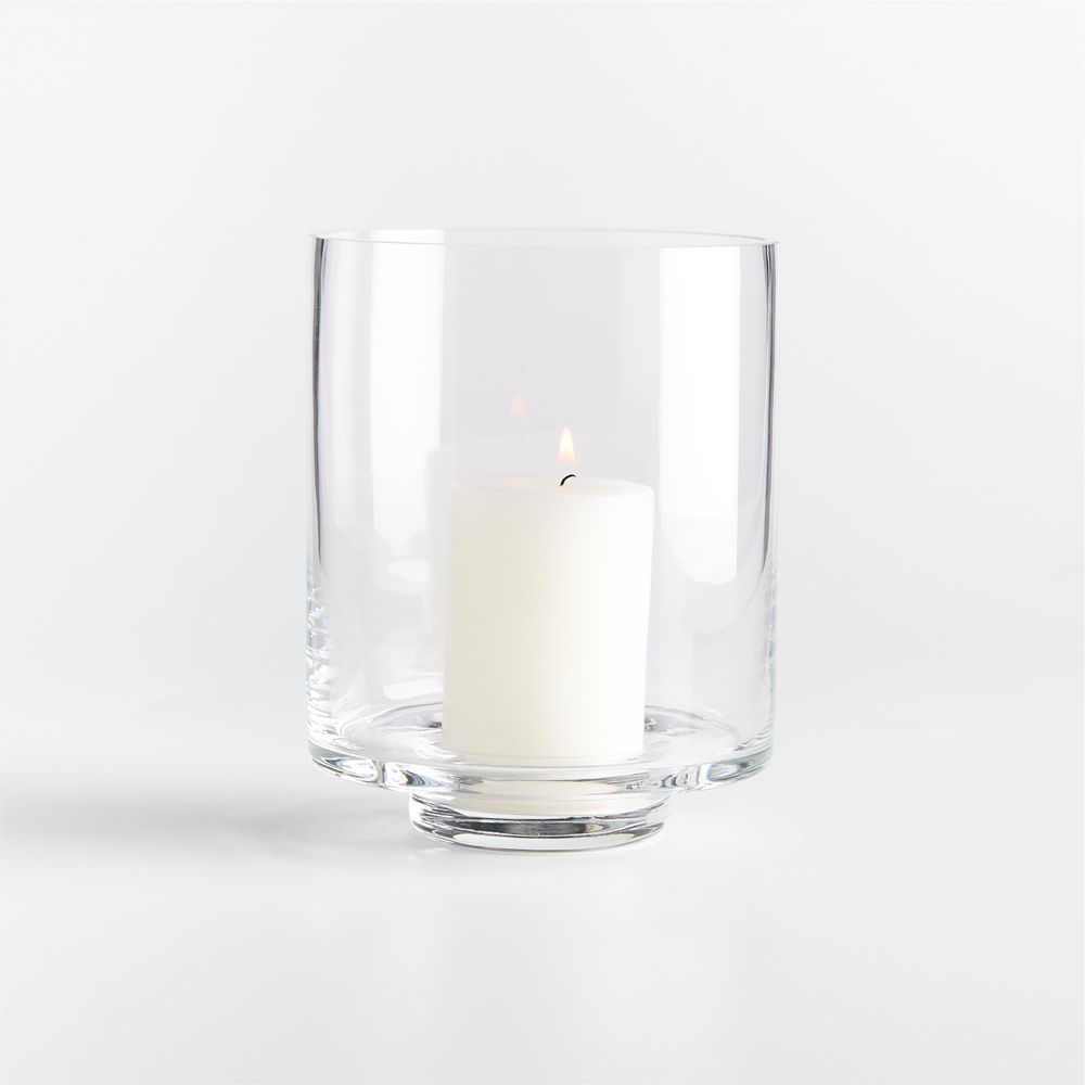 Taylor Clear Glass Hurricane Candle Holders
