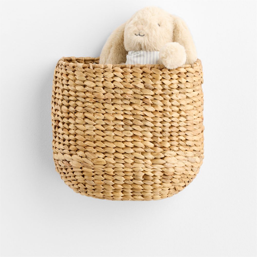 Wonderful Wicker Natural Kids Wall Pocket