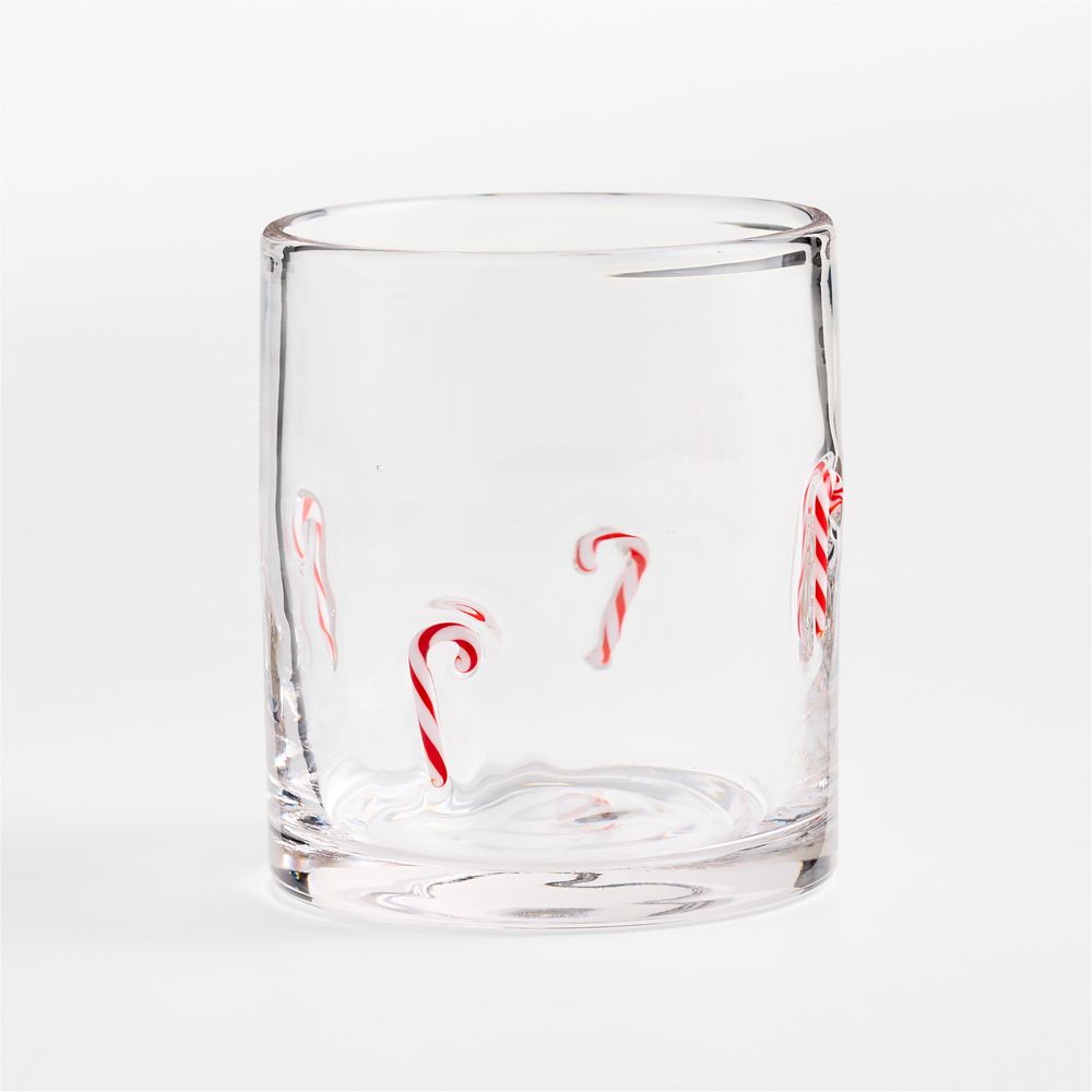 Holiday Candy Canes Icon 15-oz. Double Old-Fashioned Glass