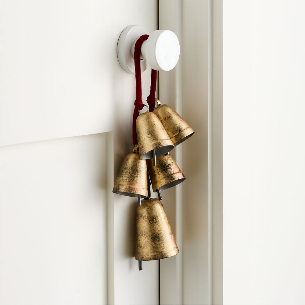 Brass Bell Holiday Door Swag