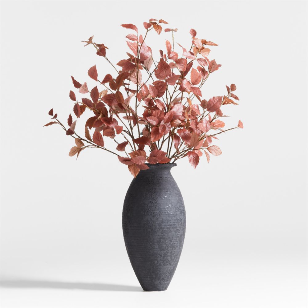 Faux Small Rust Leaf Branch 40"