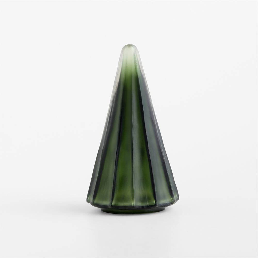 Green Glass Christmas Trees 7"-13.5"
