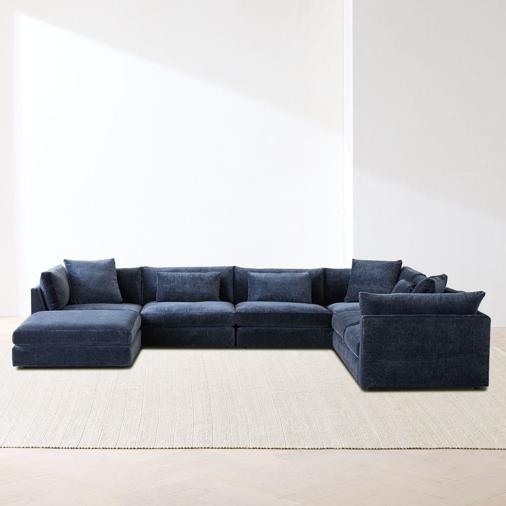 Monterey Modular 4-Piece L-Shaped Sectional Sofa with Ottoman- Image 3