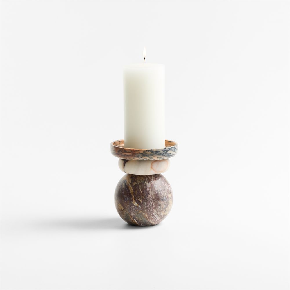 Volley Mixed Marble Pillar Holder 6" by Venus Williams