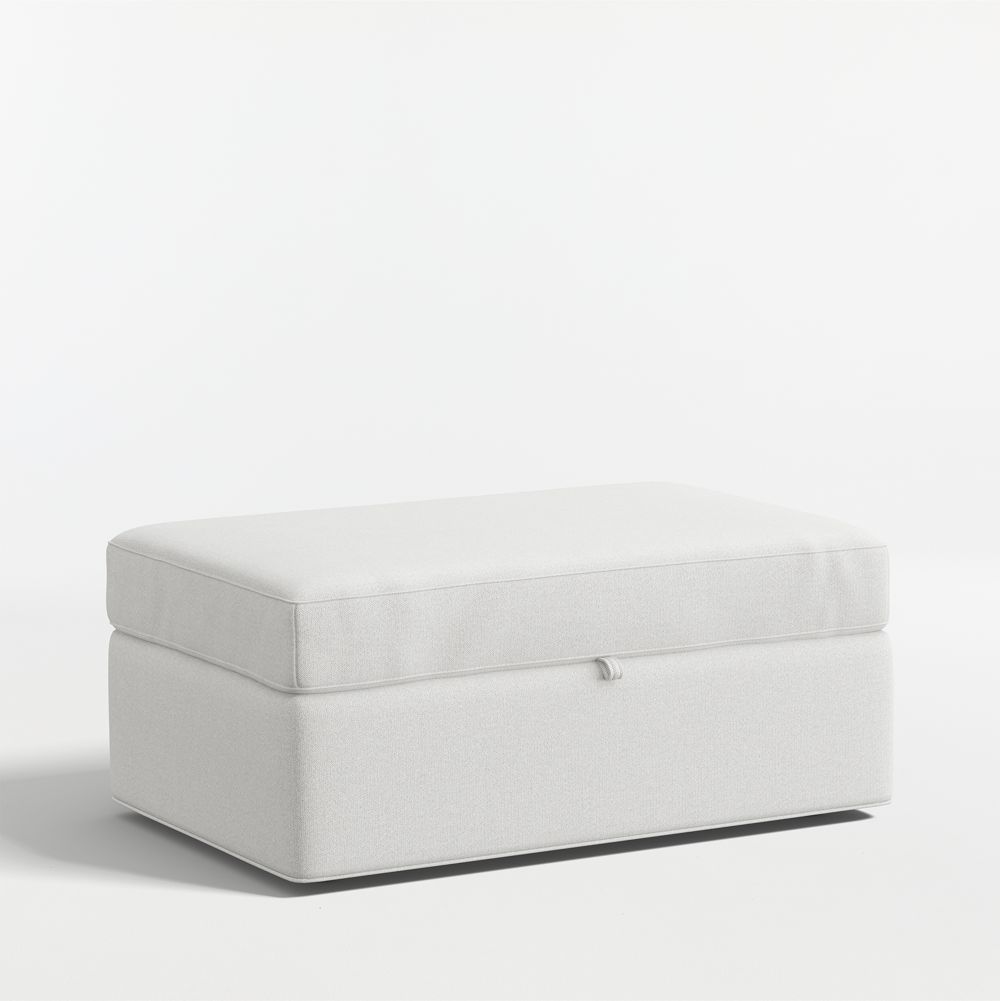 Axis 43" Storage Ottoman with Tray and Casters
