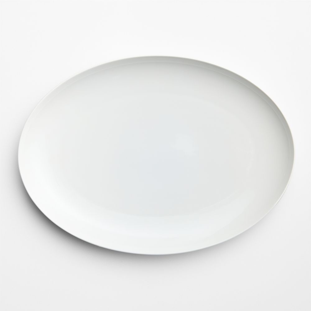 Aspen 16.125" Porcelain Coupe Oval Platter