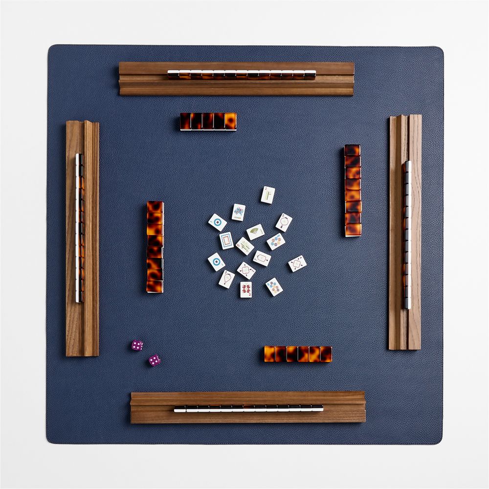 Bam Bird Boutique Navy Vegan Leather Game Mat