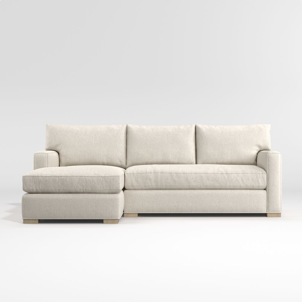 Axis 2-Piece Bench Sectional Sofa with Chaise Lounge