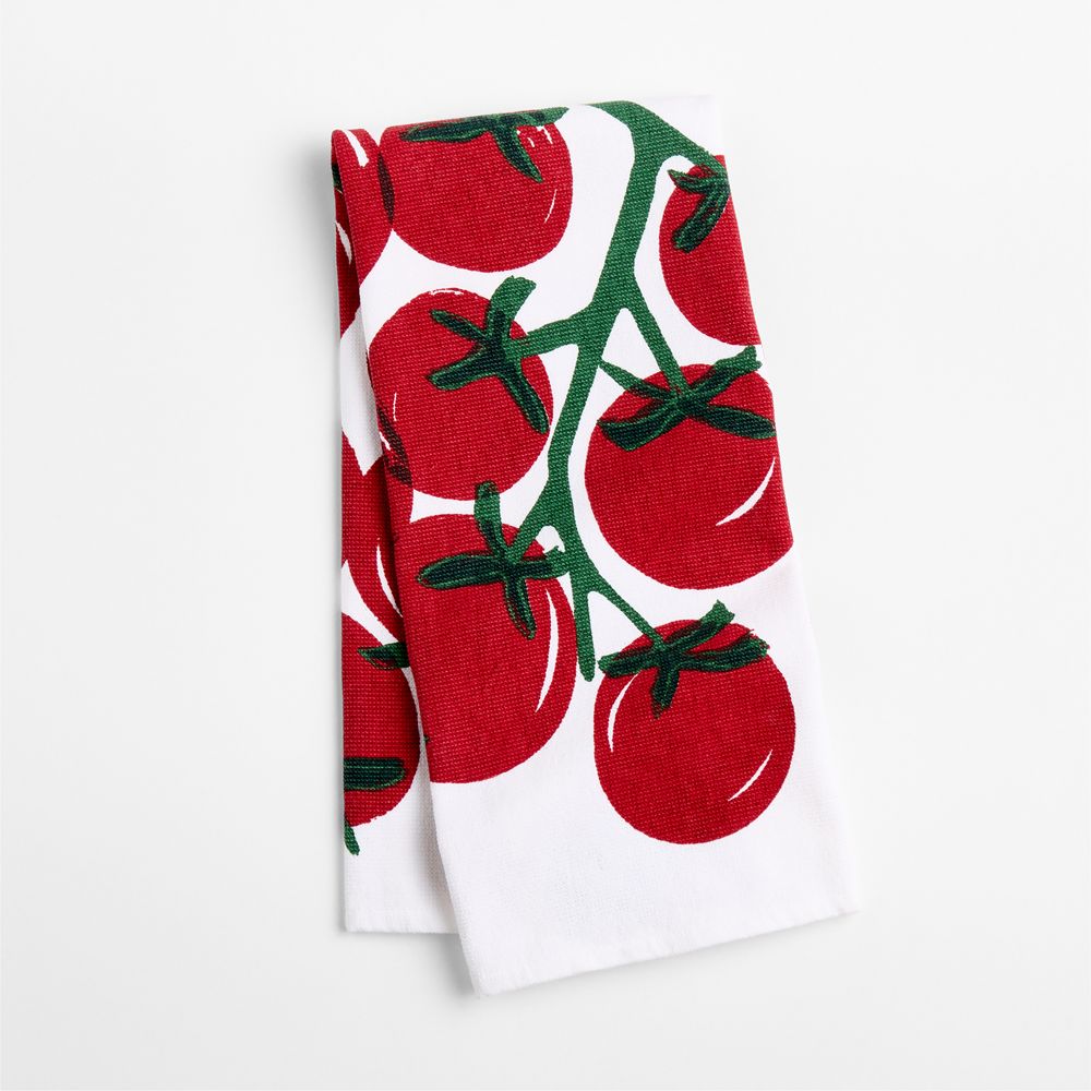 Tomato Organic Cotton Absorbent Terry Dish Towel