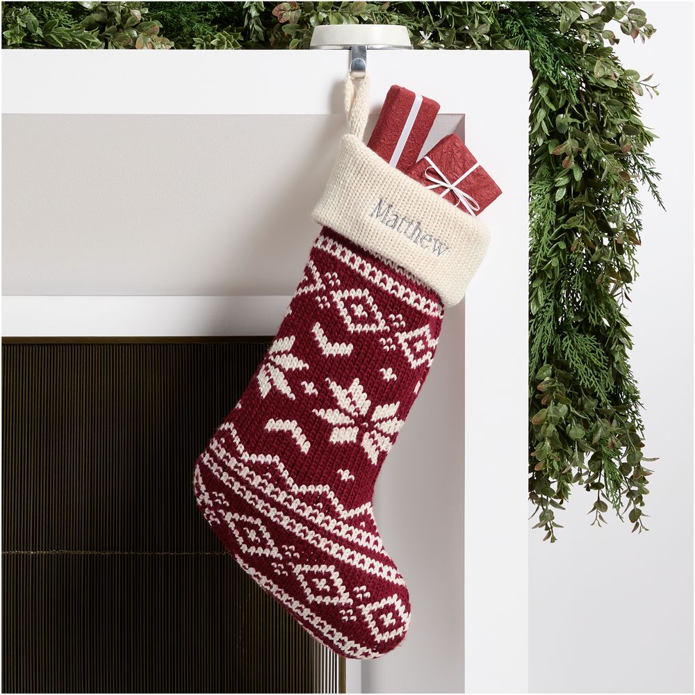 Knit Fair Isle Christmas Stockings