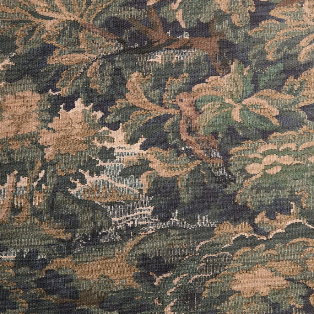 Vivaldi Green Scene Woven Forest Wallpaper