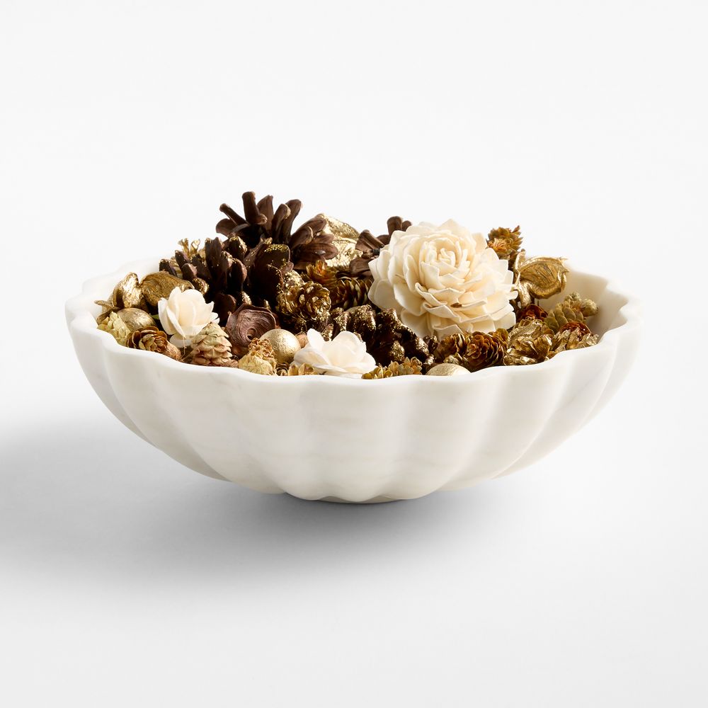 Fete Gold Musk and Miseltoe Holiday Scented Decorative Bowl Filler