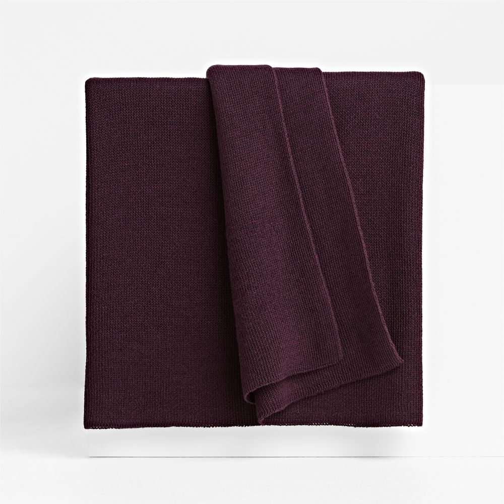 Calda Chantilly 70"x55" Deep Burgundy Throw Blanket