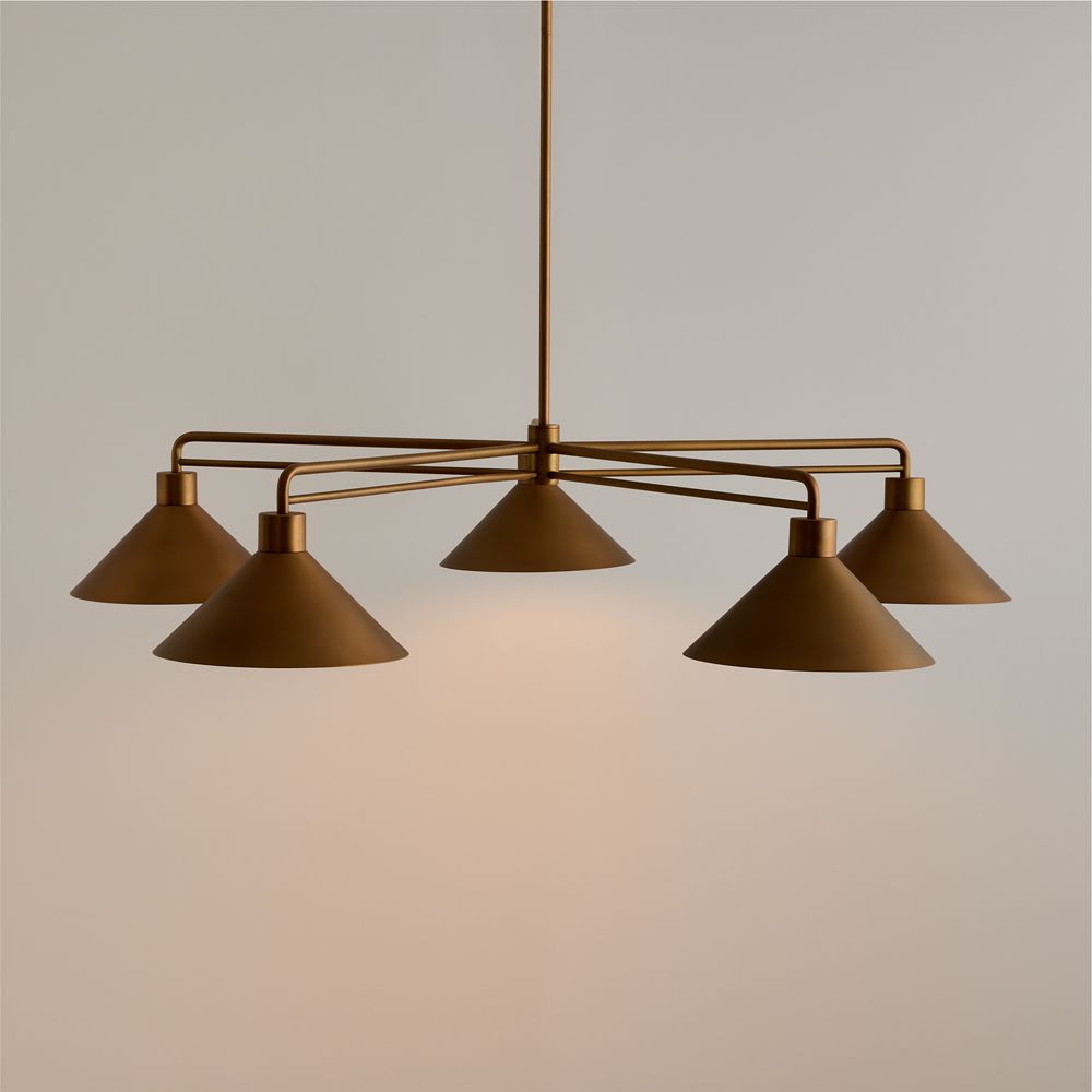 Andre Brass Chandelier Lighting