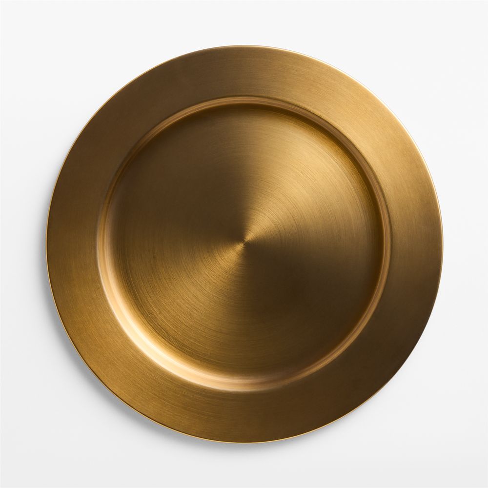 Antique Brass Charger Plate