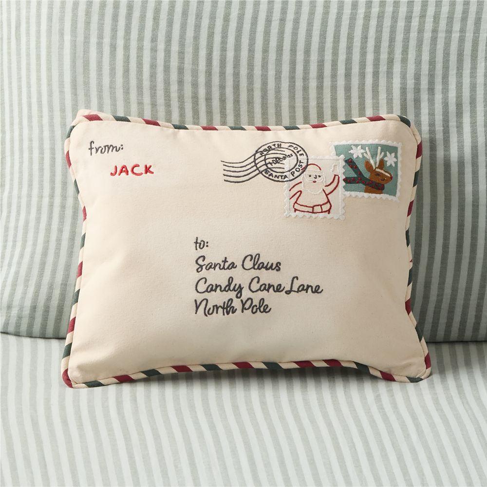 North Pole Express Kids Christmas Throw Pillow