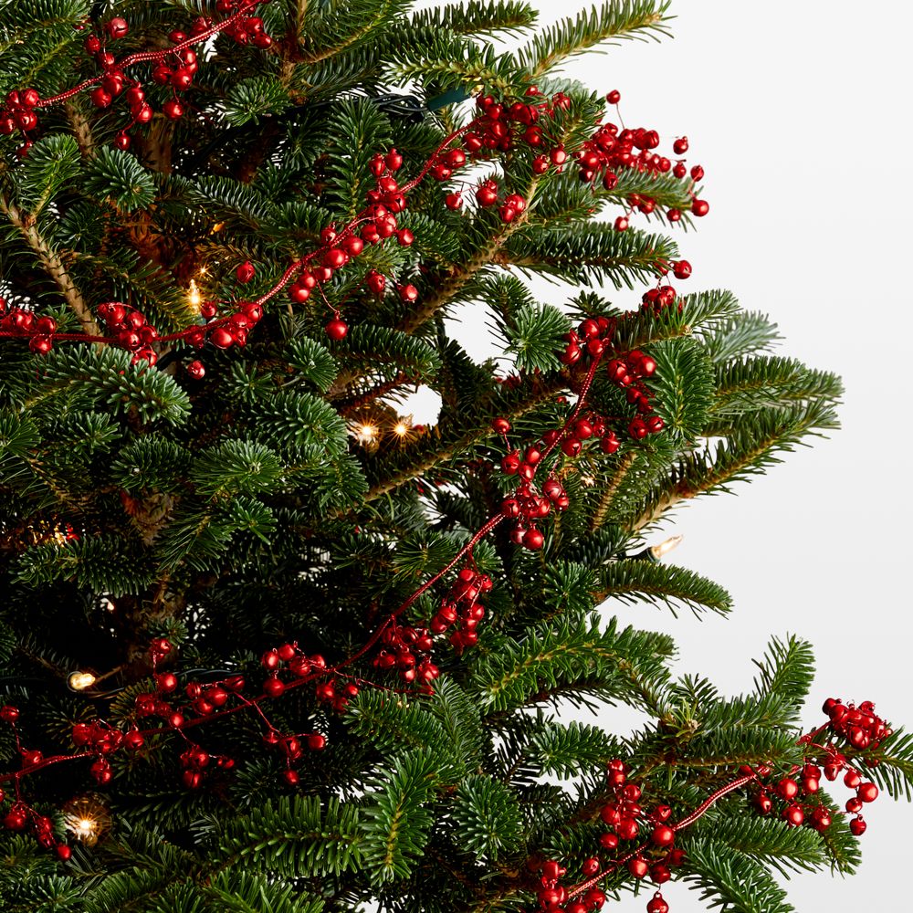 Red Jingle Bells Christmas Garland 6'