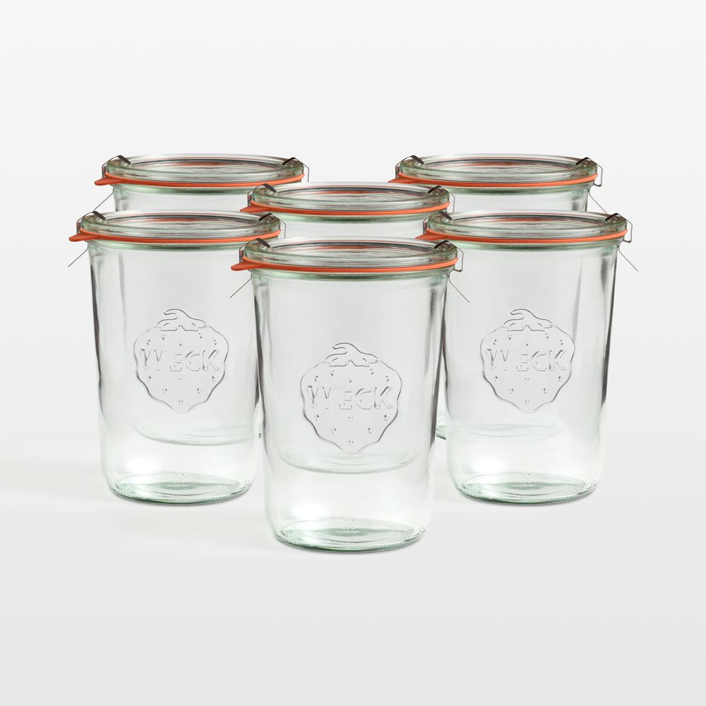 Weck 28.7-Oz. Glass Canning Jar, Set of 6