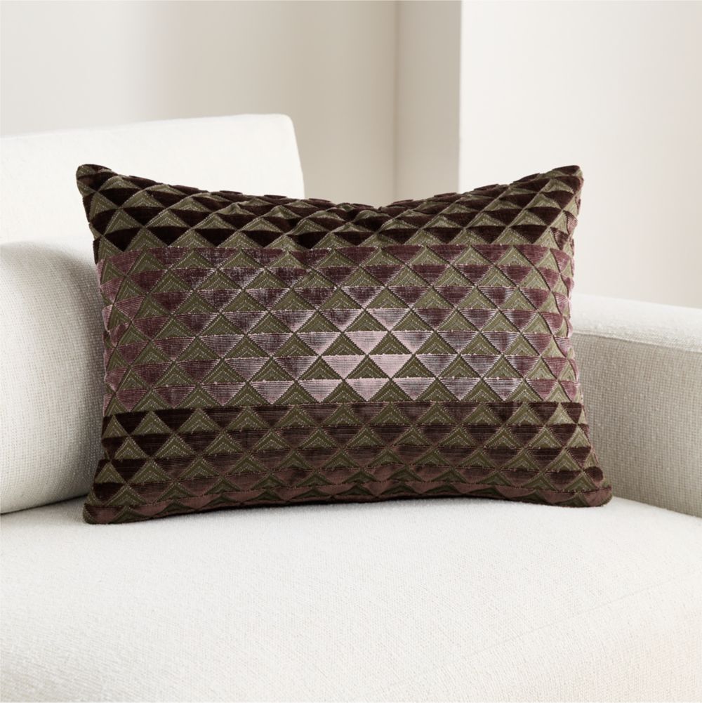 Prue 22"x15" Deep Brown Throw Pillow