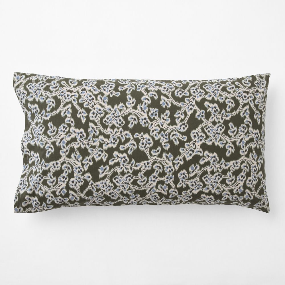 Favorite Washed Reversible Organic Cotton Winding Garden Bed Pillow Sham