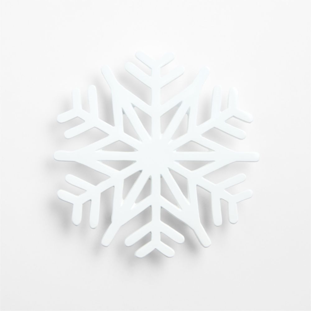White Snowflake Trivet
