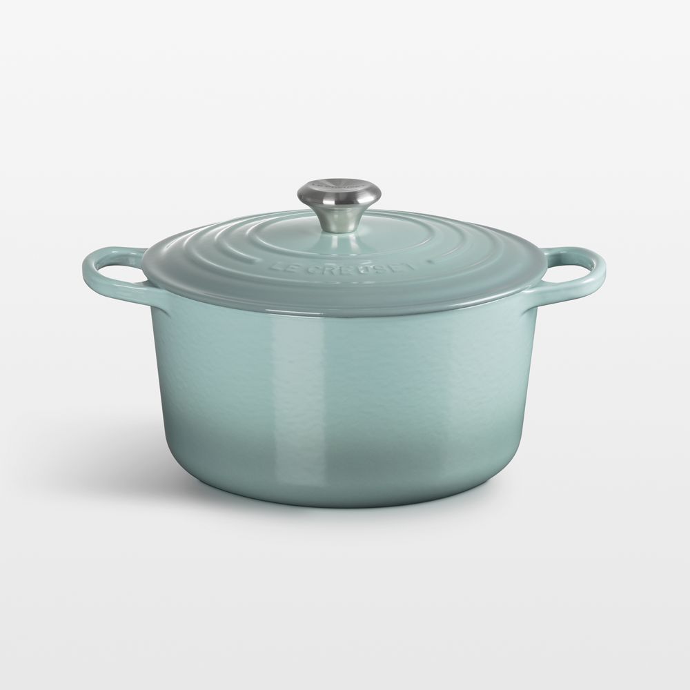Le Creuset Signature 6.5-Qt. Sea Salt Enameled Cast Iron Deep Round Dutch Oven