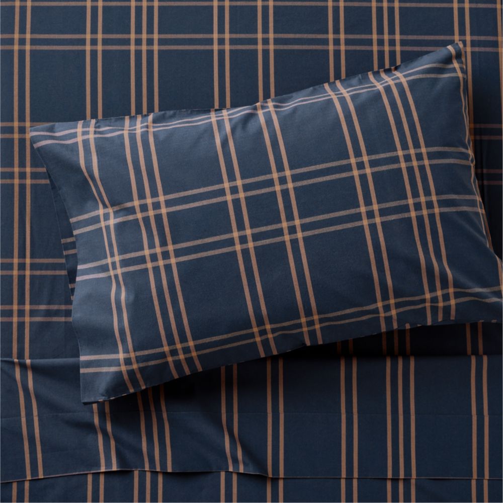 Stax Deep Indigo Organic Yarn Dyed Kids Sheet Set
