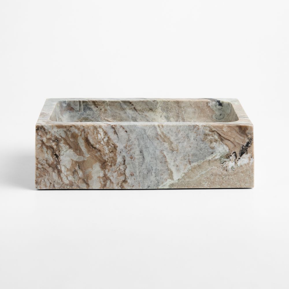 Rectangle Marble Decorative Catchall Tray