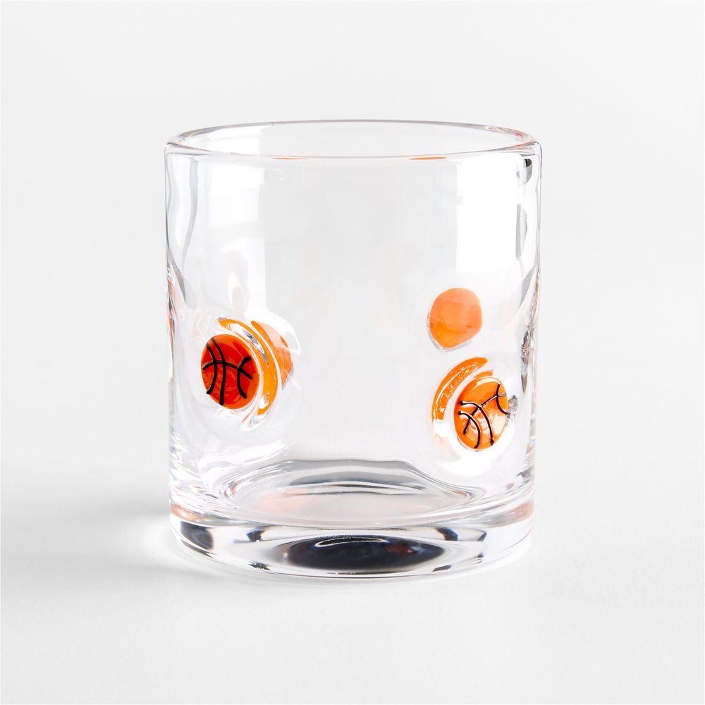 Basketball Icon 15-Oz. Double Old-Fashioned Glass