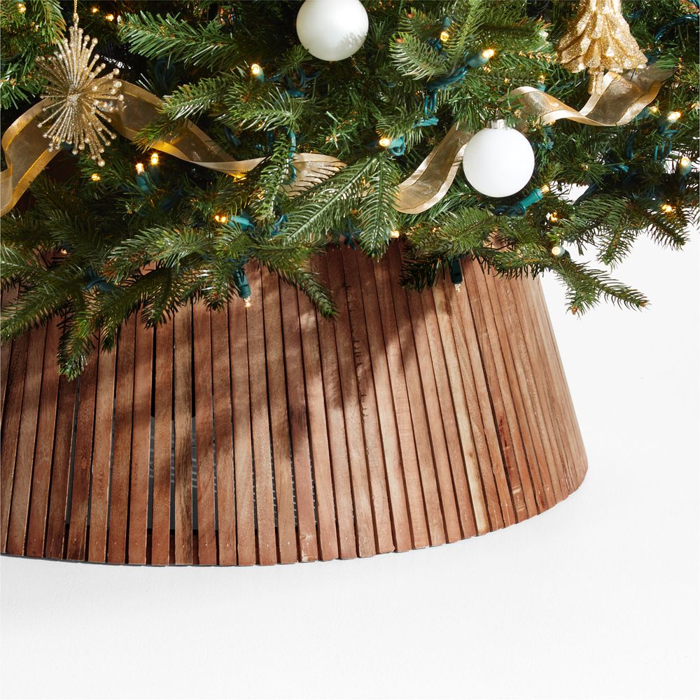 Skei Wood Natural Christmas Tree Collar
