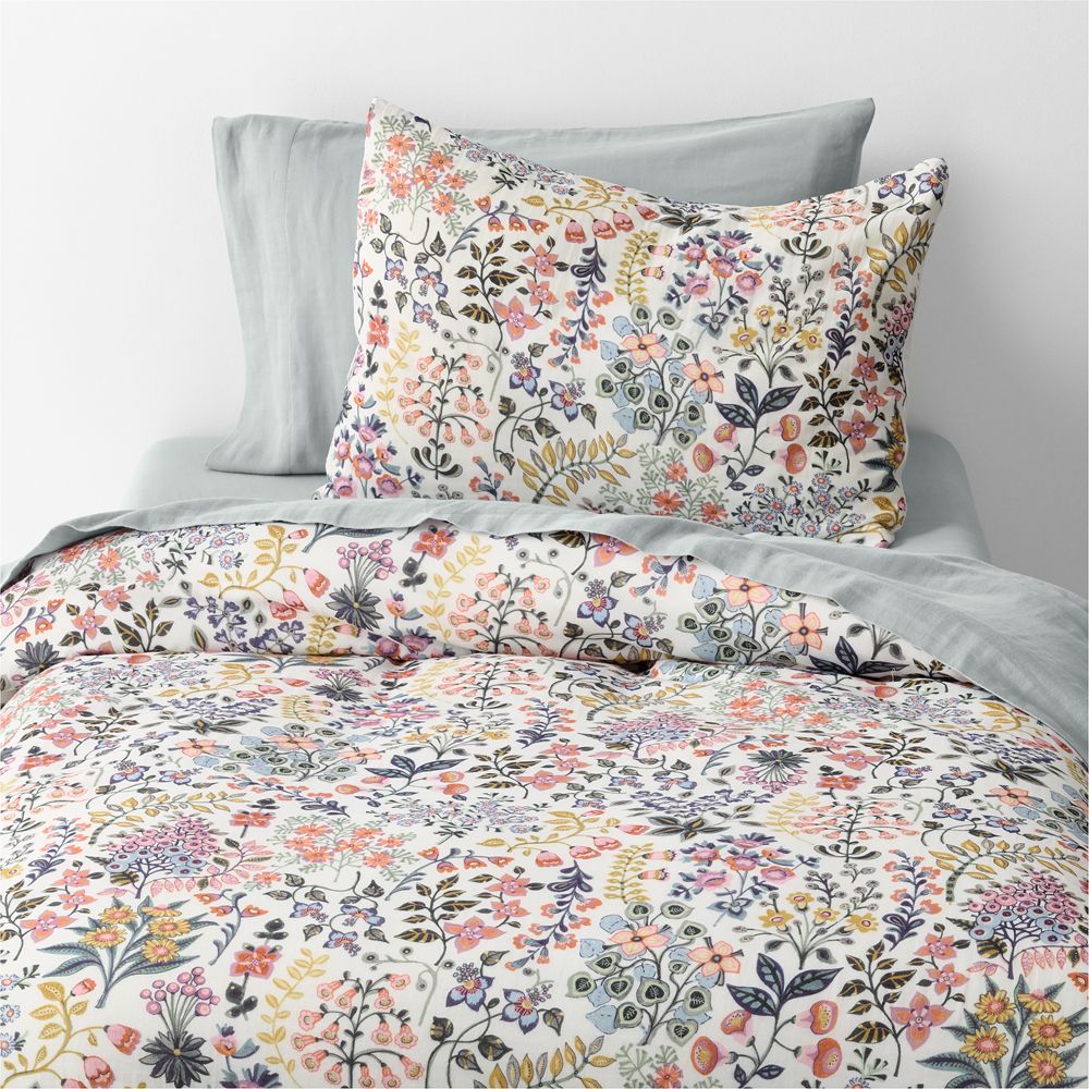 Supersoft Marguerite Floral 100% Organic Cotton Gauze Kids Duvet Cover