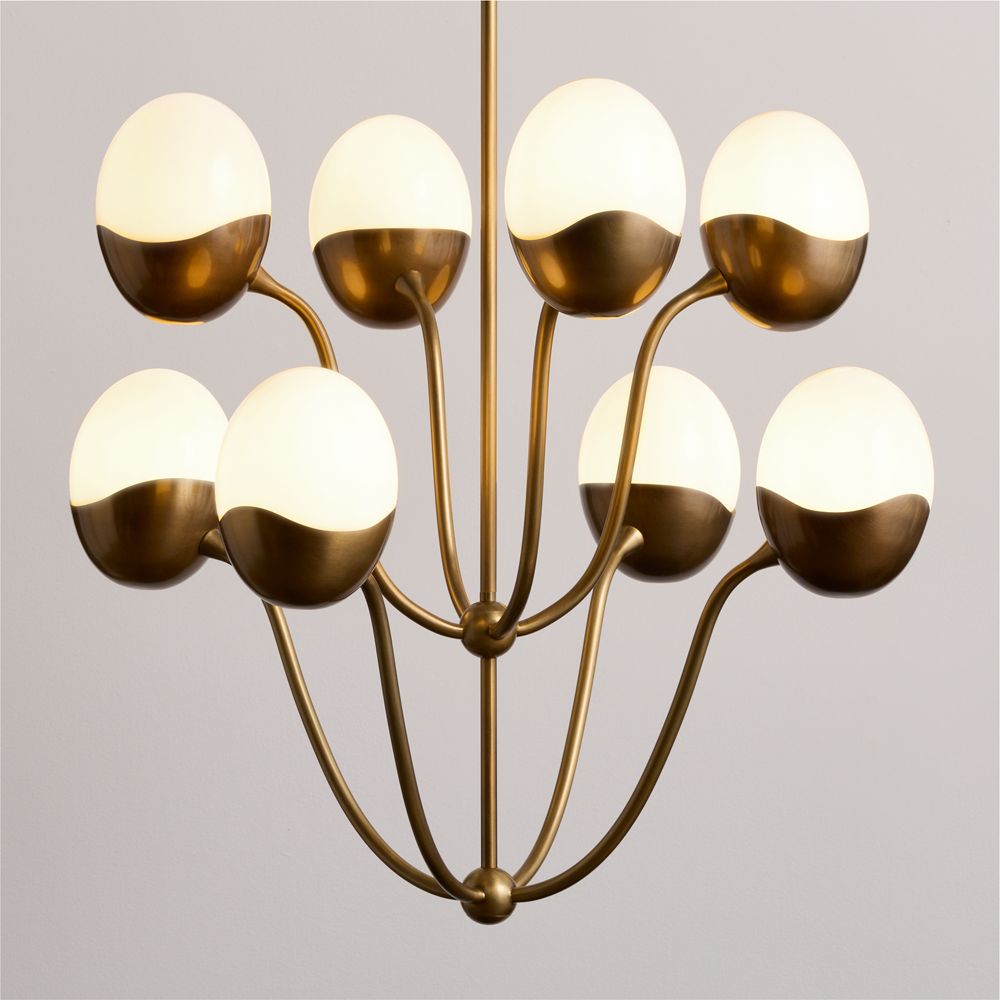 Primrose Glass & Metal Chandelier Light