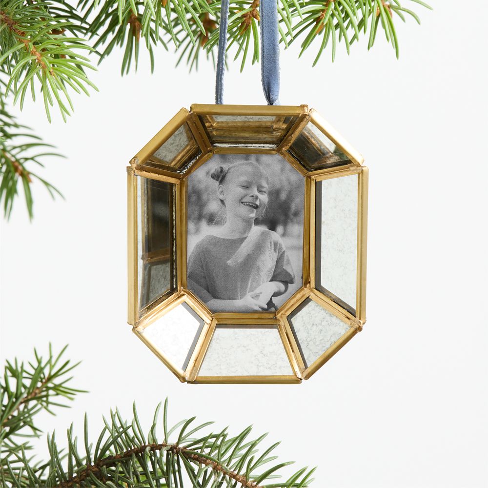 Antique Glass 2026 Frame Christmas Tree Ornament