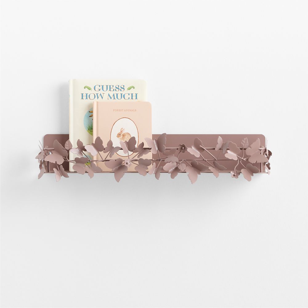 Butterfly Purple Kids 20" Wall Shelf