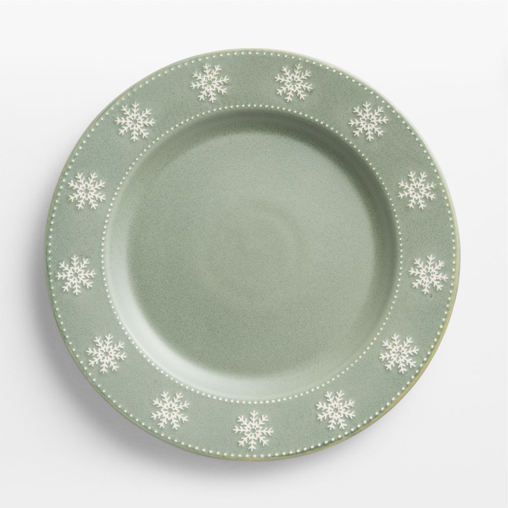 Alpine Snowflake Stoneware Dinner Plate