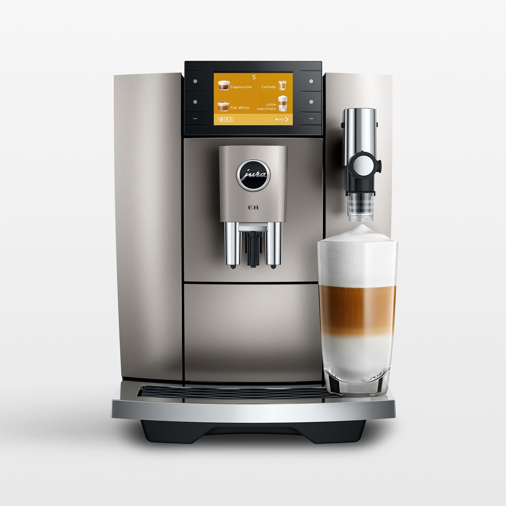 JURA E8 Gen 5 Automatic Espresso Machine in Midnight Silver