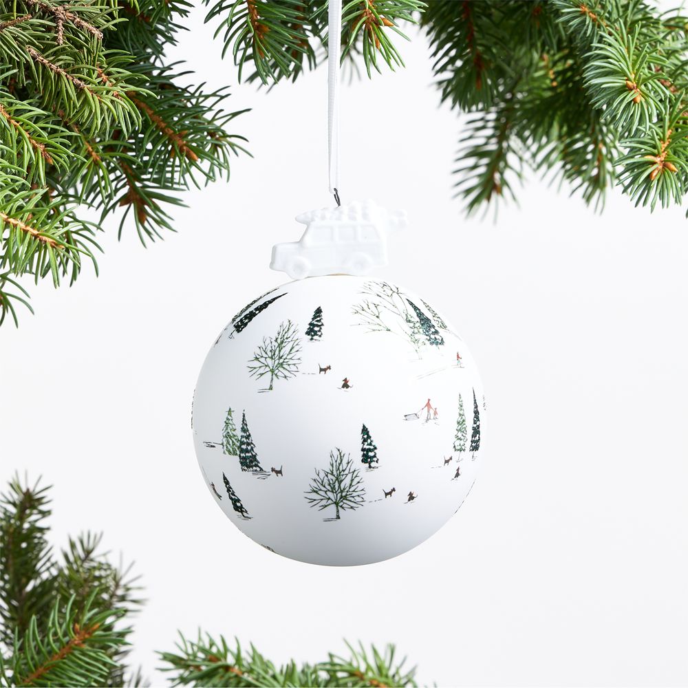 Winter Scene Christmas Ornament