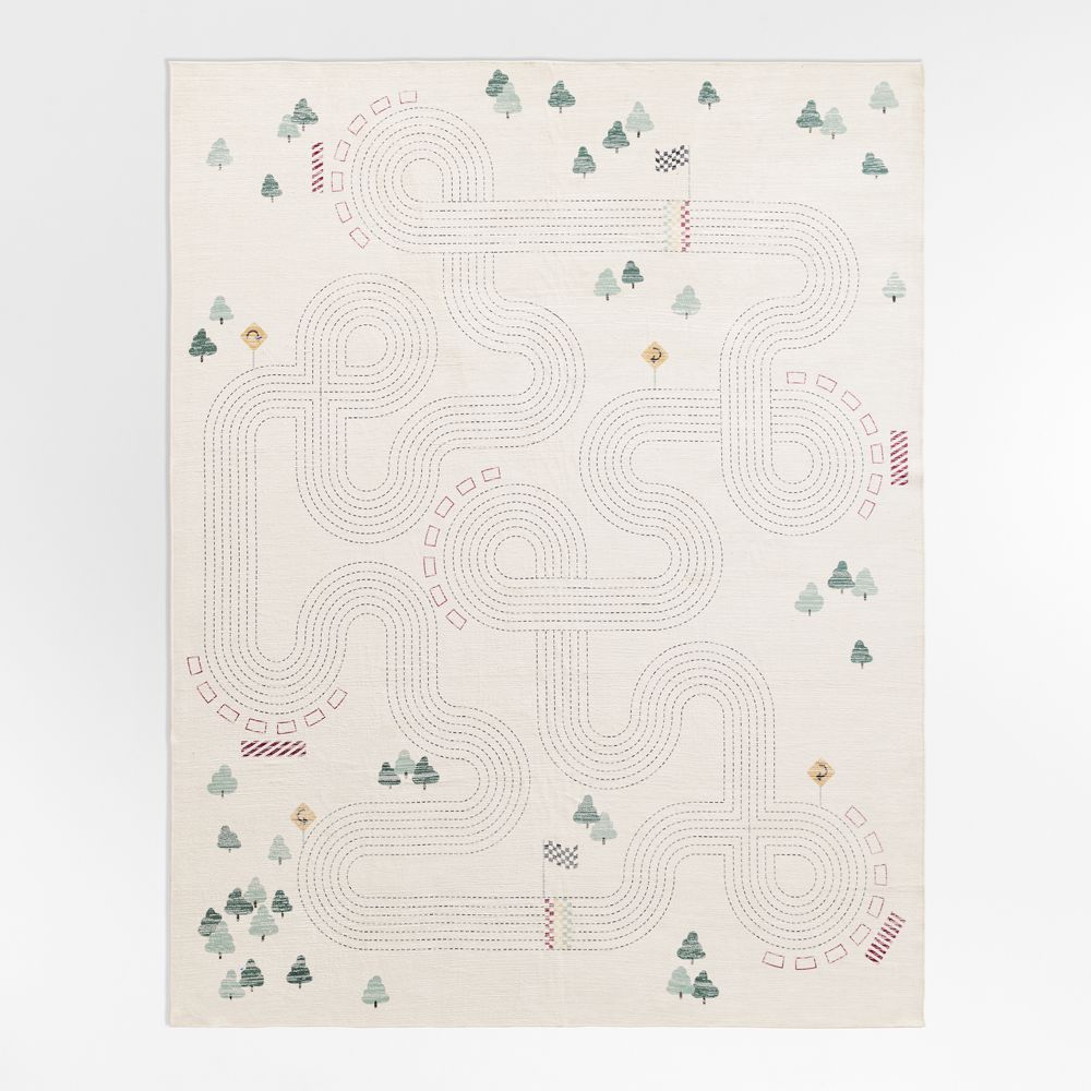 Victory Laps Washable Kids Area Rug