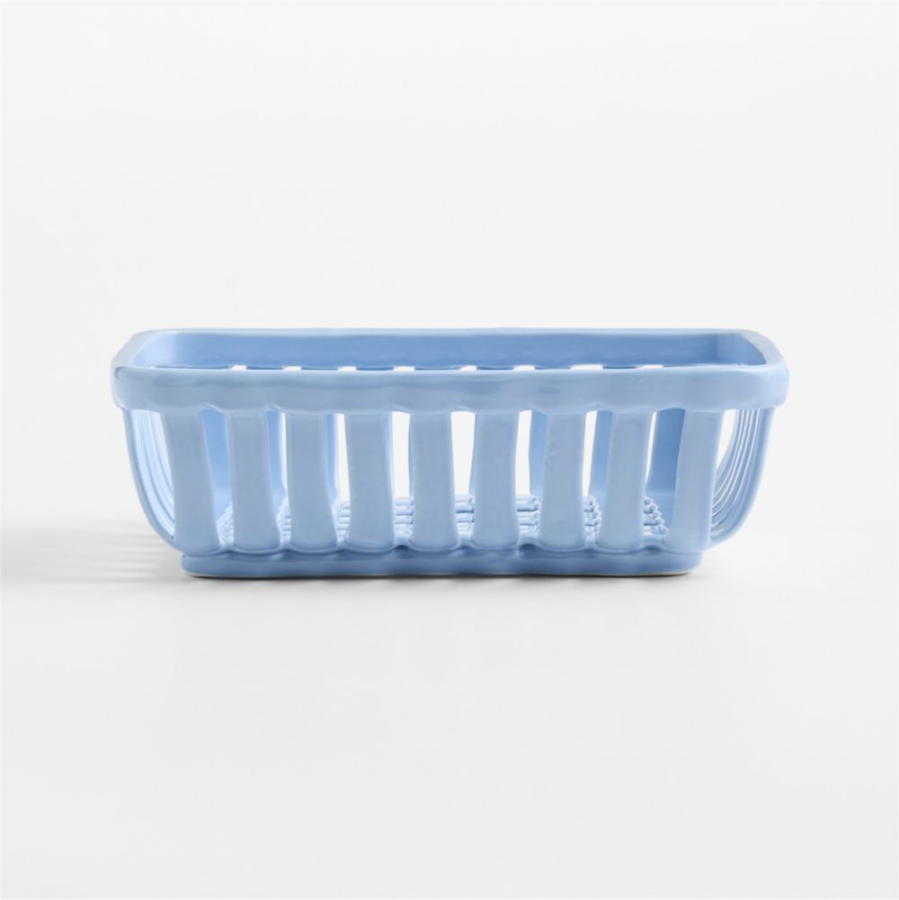 The Blue Earthenware Bread Basket by Levain Bakery