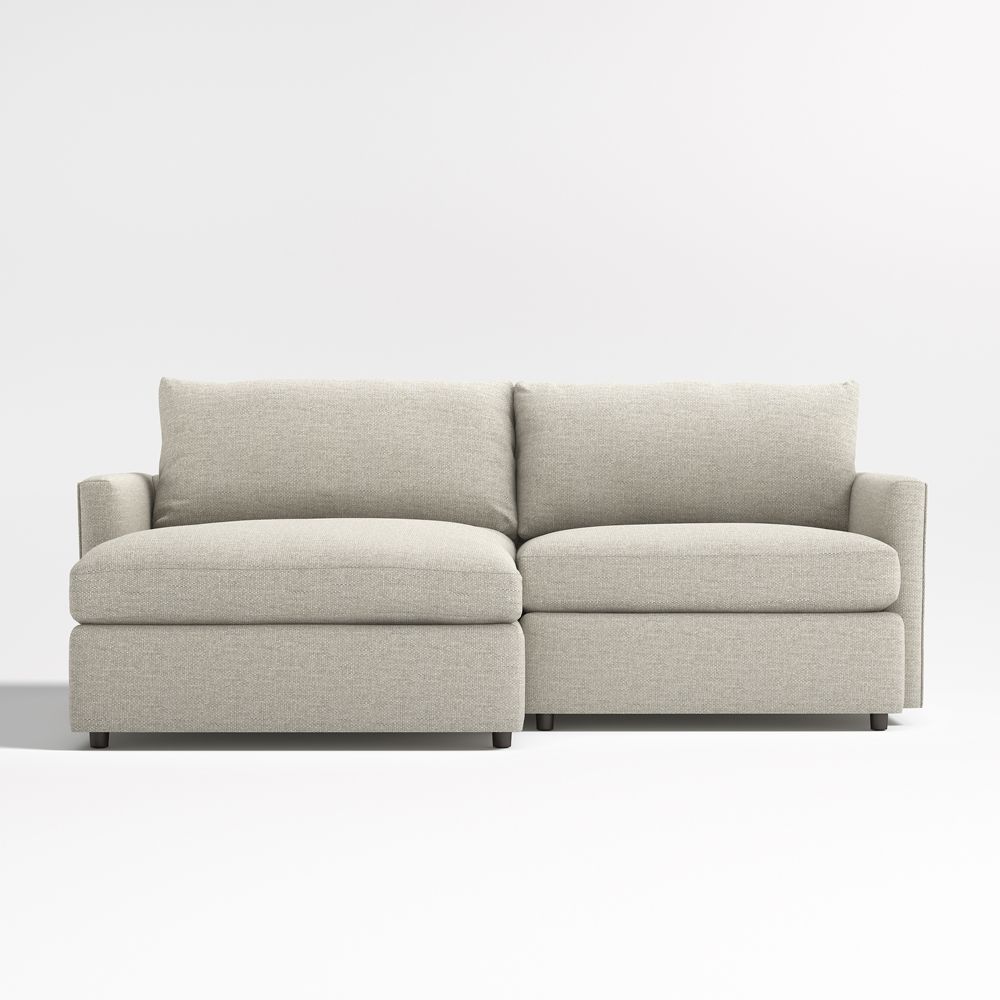 Lounge Deep 2-Piece Small Space Sectional Sofa with Chaise Lounge