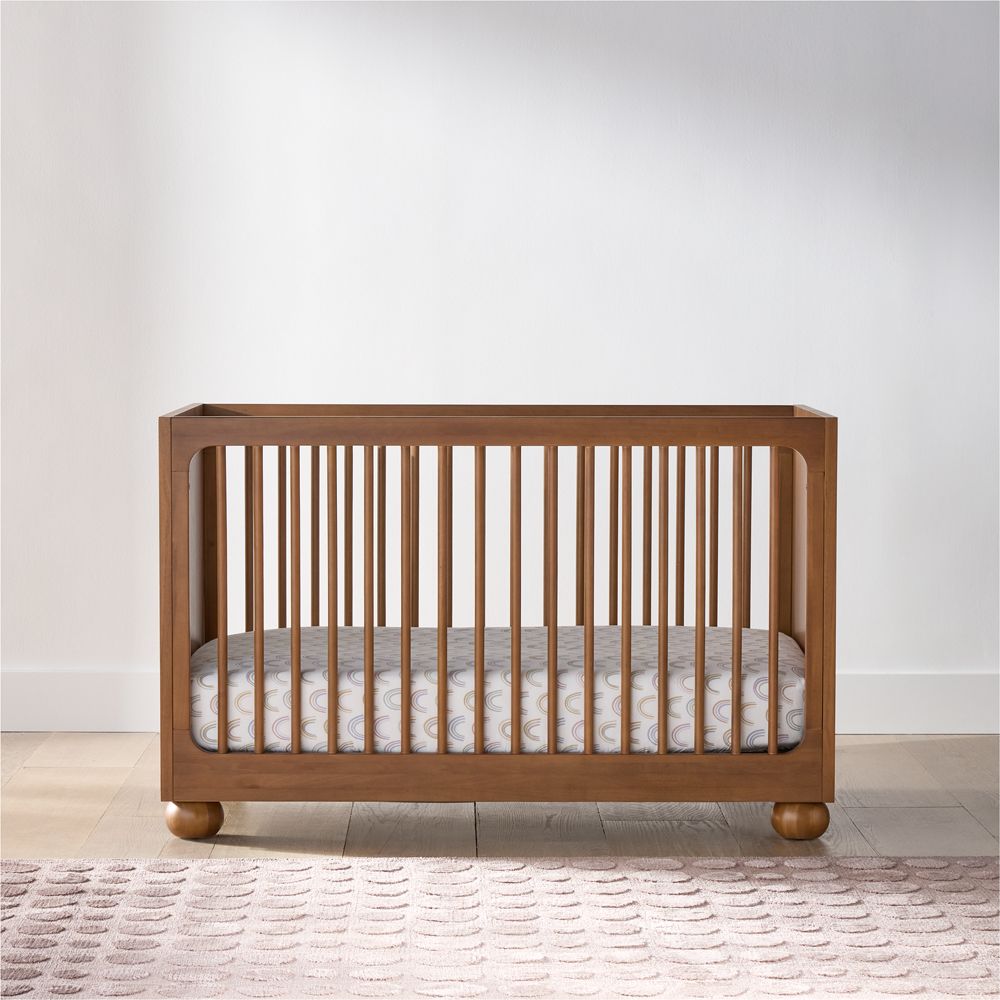 Emery Walnut Wood Convertible Crib