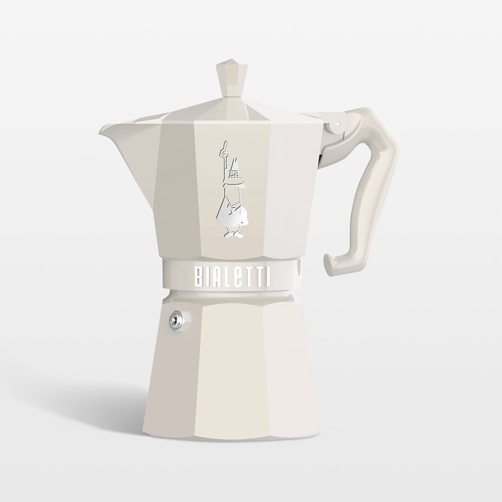 Bialetti Moka 6-Cup Espresso Maker in Cream