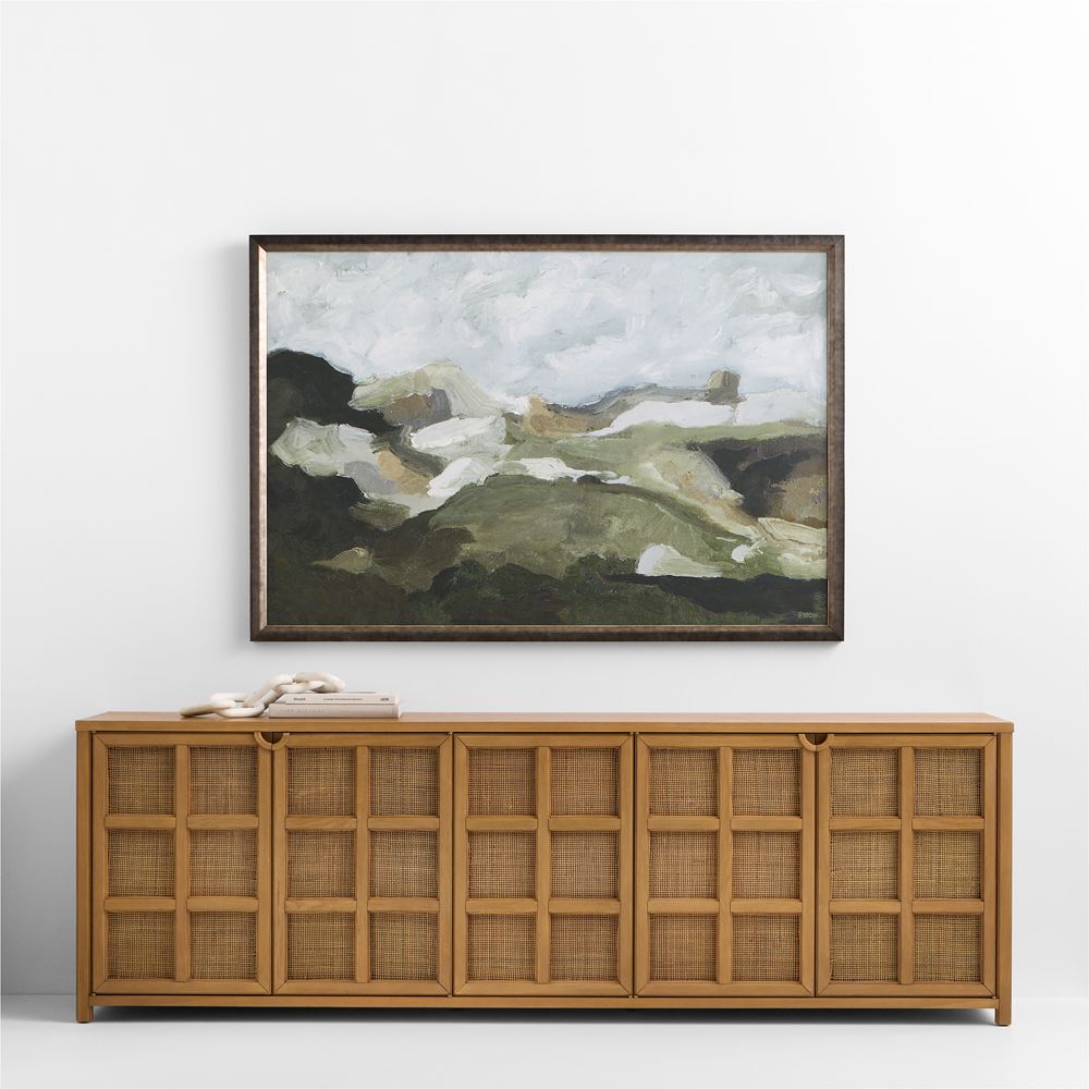 "Rock Landscape" by Sadie Byron 63.5" x 43.25" Framed Wall Art Print