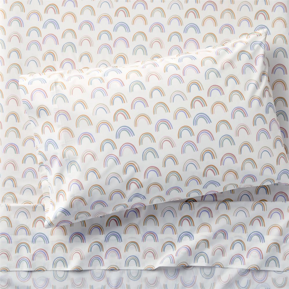 Stay Cool Gemma Rainbow 100% Organic Cotton Kids Sheet Set
