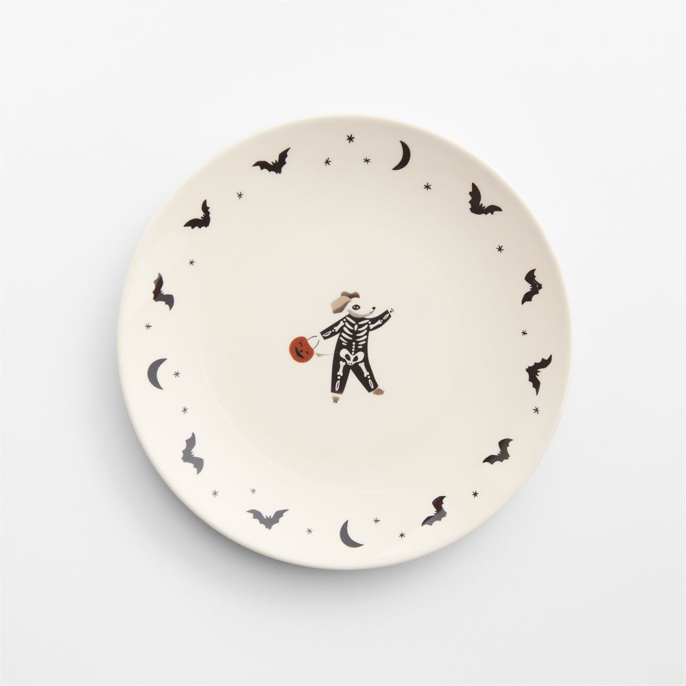 Halloween Skeleton Melamine Kids Dinner Plate