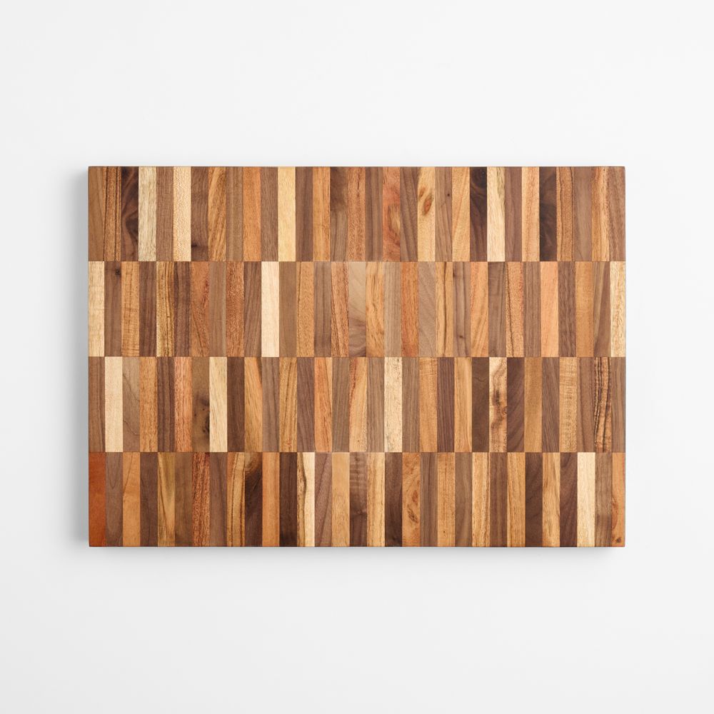 Acacia & Walnut Dash Edge-Grain Cutting Board